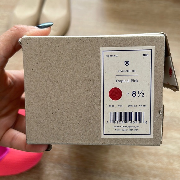 Rothy’s The Flat Tropical Pink Size 8.5 Retired - Picture 9 of 10